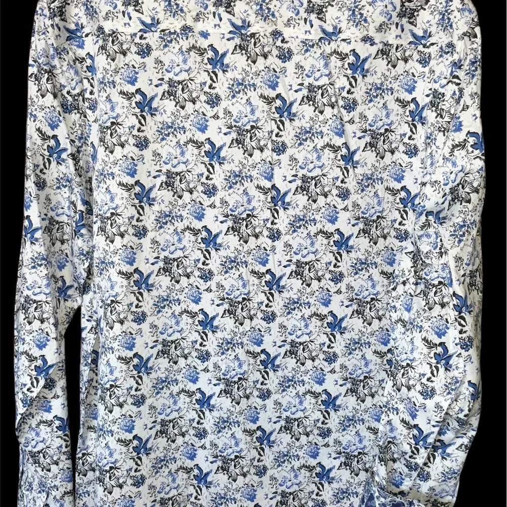 Robert Graham Blue Floral Men's Shirt Large reg fit - Picture 3 of 5